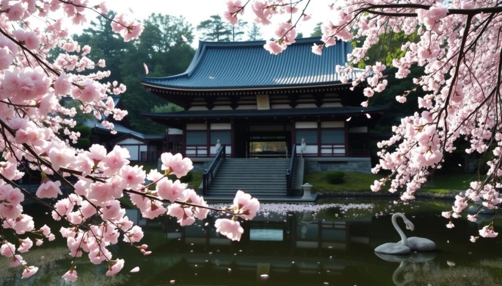 Byodoin Temple Cherry Blossoms