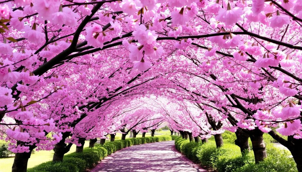 Cherry Blossom Tunnels at Kinuta Park