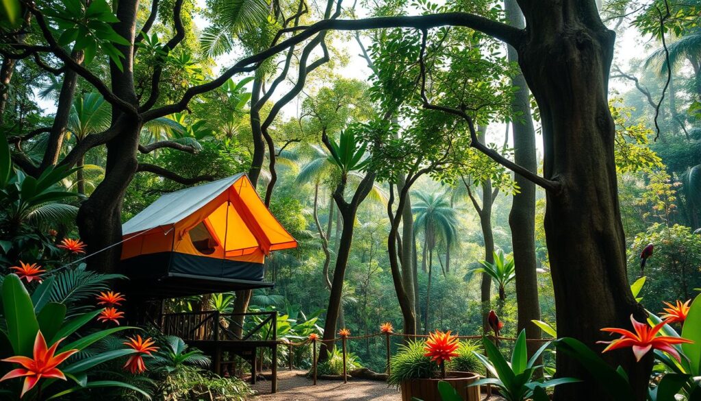 Costa Rica tree camping