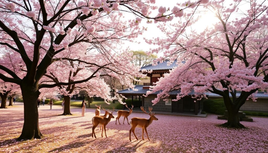 Nara cherry blossom views