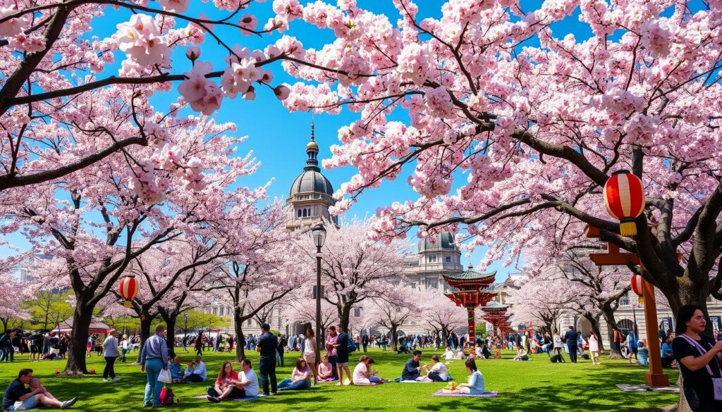 Osaka cherry blossom festivals