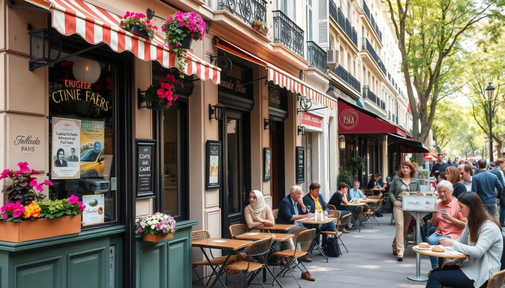 Paris cafés and restaurants