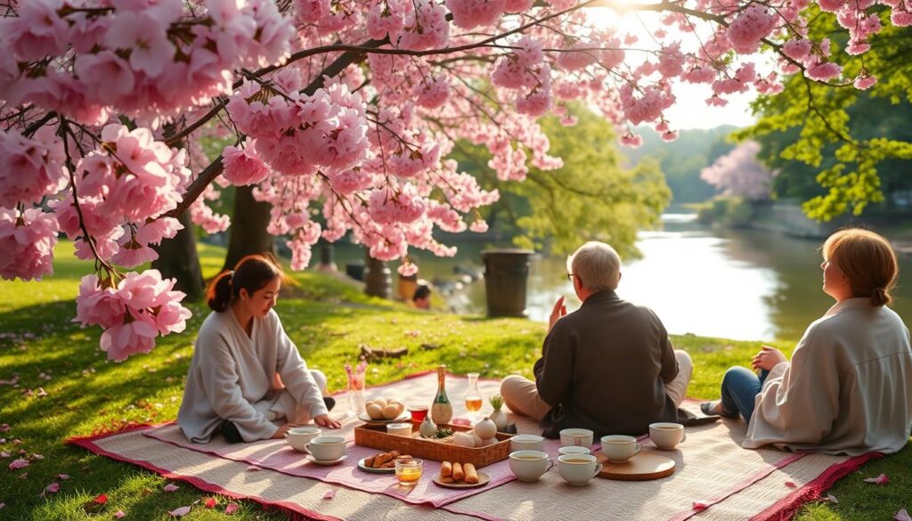 cherry blossom picnics