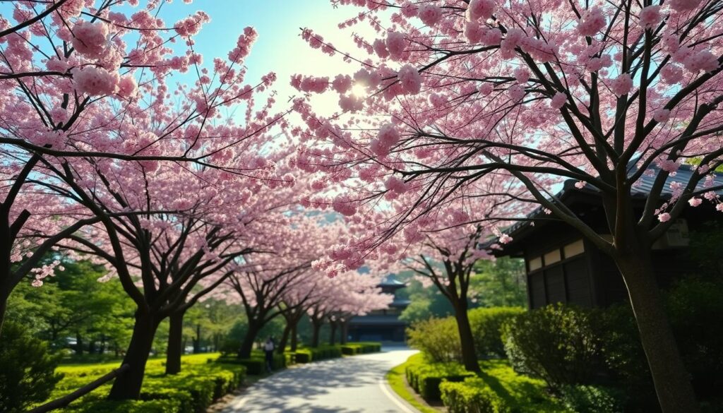 cherry blossom viewing in Kyoto