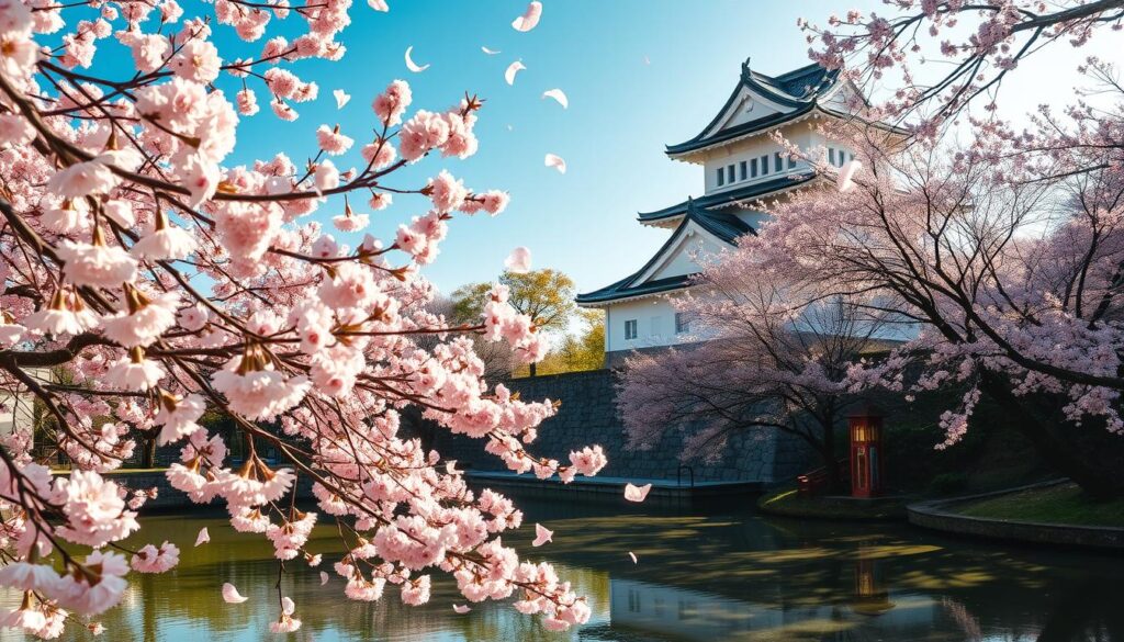 cherry blossoms at Himeji