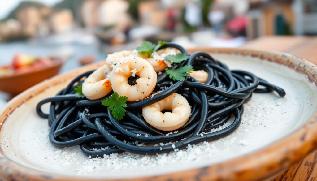 spaghetti al nero di seppie