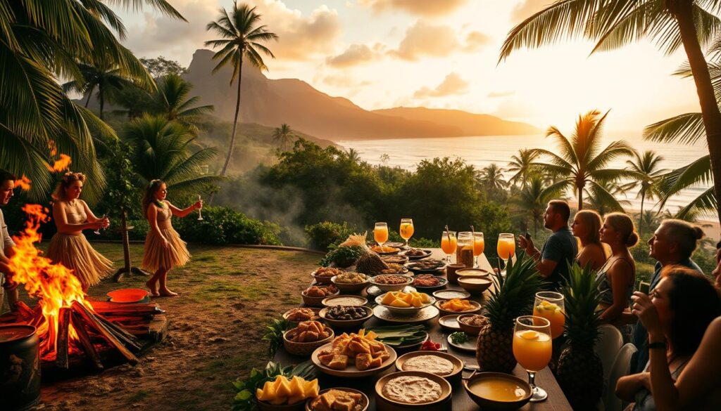 Hawaiian luau experience