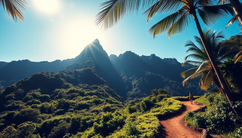 Oahu mountain trail