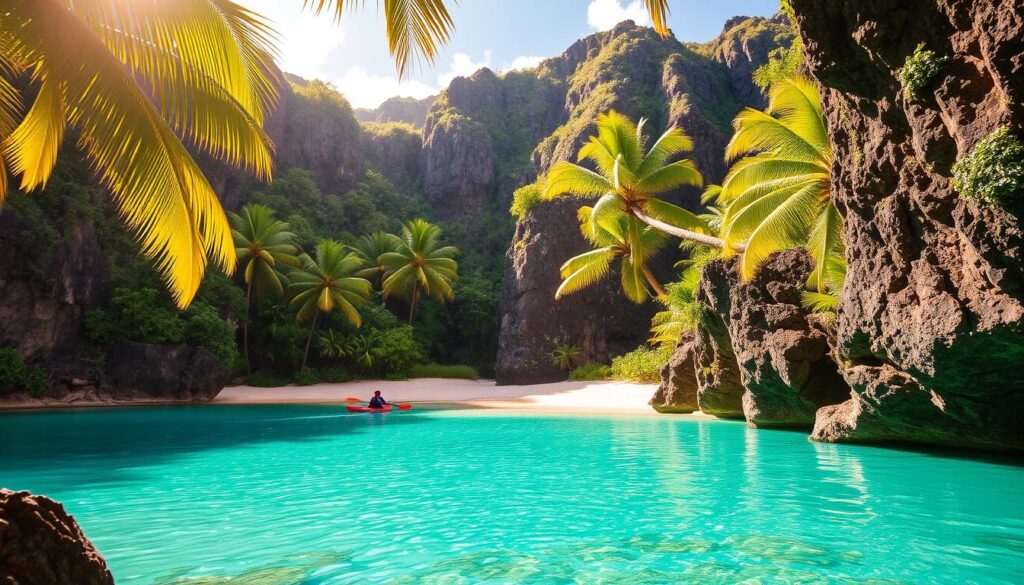 hidden beach on Oahu