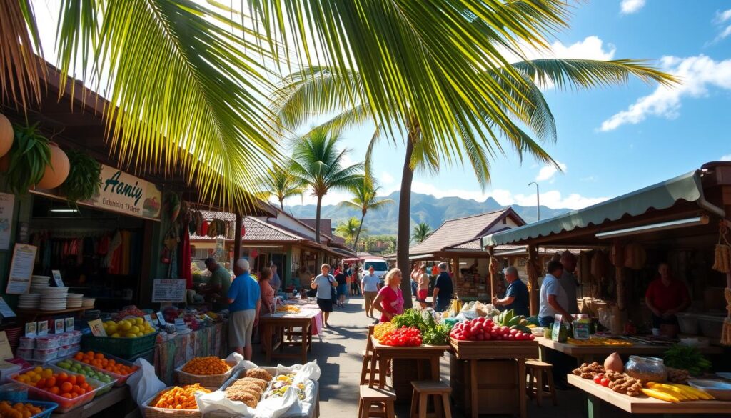 local dining and markets Lanai